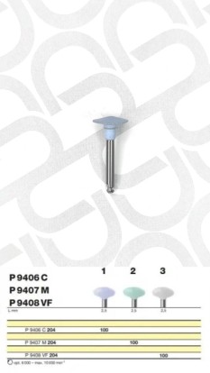 Полировочный бор по композиту 1-я ступень D+Z  / P 9406 C 204.100, Drendel + Zweiling DIAMANT GmbH, Германия  